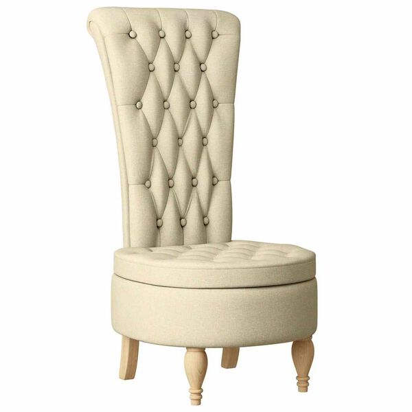 vidaXL Sedežna blazina krema 56,5 x 70 x 110 cm blago