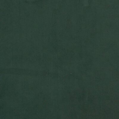 vidaXL Posteljni okvir z vzglavjem temno zelen 140x190 cm žamet