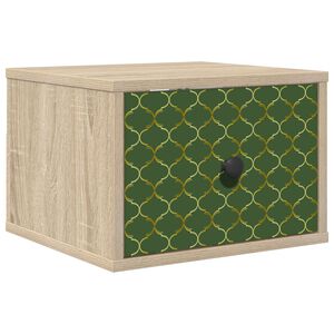 vidaXL Stenska nočna omarica GELEEN Sonoma hrast 36 x 33 x 25 cm