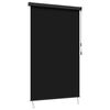 vidaXL Rolo Črna 180 x 250 cm Tkanina in aluminij