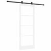 vidaXL Drsna vrata ORKDAL Bela in črna 83 x 211 cm