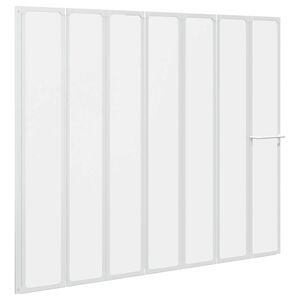 vidaXL Zložljiva stena za tu&scaron; kabino 140 x 168 cm s 7 plo&scaron;čami