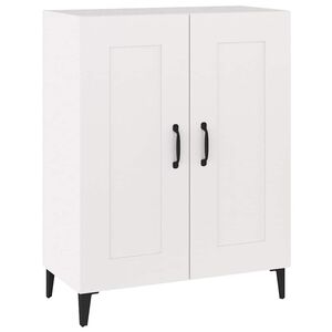 vidaXL Komoda bela 69,5x34x90 cm konstruiran les