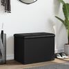 vidaXL Klop za shranjevanje črna 62x42x45 cm inženirski les