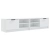 vidaXL TV omarica 2 kosa visok sijaj bela 80x35x36,5 cm konstr. les