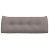 vidaXL Poglavni vzglavnik Taupe 120 x 24 x 50 cm blago