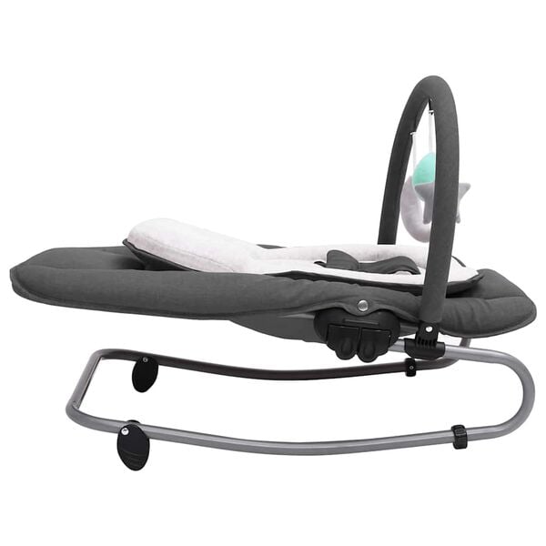 vidaXL Ležalnik za dojenčke antraciten jeklen