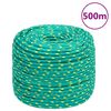 vidaXL Vrv za čoln zelena 10 mm 500 m polipropilen