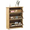 vidaXL Omara za čevlje Corona 99x32x124,5 cm trdna borovina