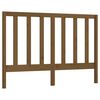 vidaXL Posteljno vzglavje medeno rjavo 146x4x100 cm trdna borovina