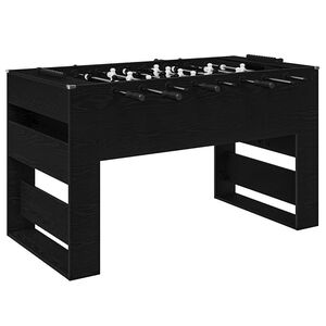 vidaXL Namizni nogomet Črni Hrast 146,5 x 74 x 85 cm Inženirski les