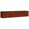 vidaXL Vrtna visoka greda 200x40x40 cm corten jeklo
