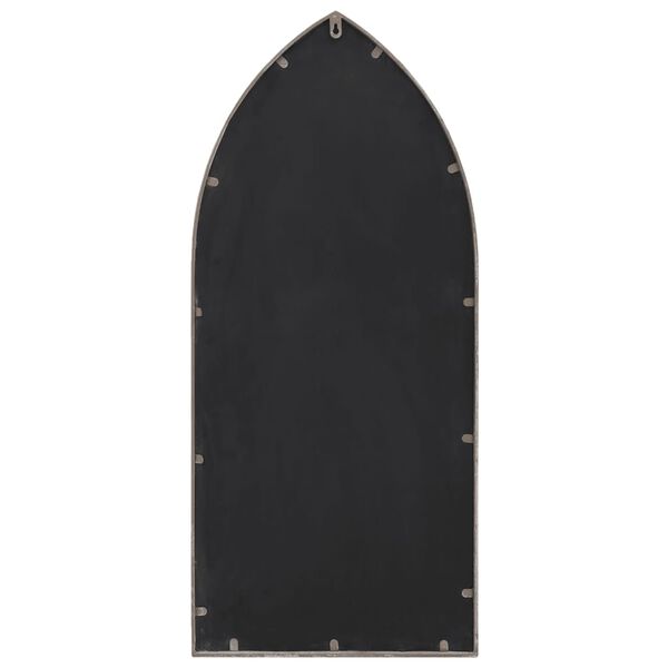 vidaXL Vrtno ogledalo pe&scaron;čeno 70x30 cm železno za zunanjo uporabo