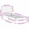 vidaXL Konstrukcija postelje Rjava 80 x 200 cm Masivno borovo les