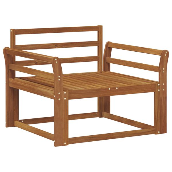 vidaXL Srednji zunanji kavč Masiven les akacije Naravna