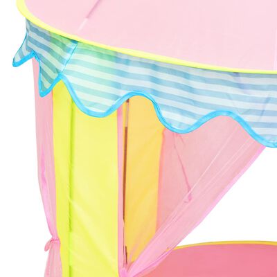 vidaXL Otroški šotor za igranje roza 100x100x127 cm
