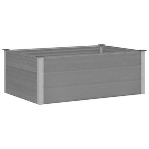 vidaXL Visoka greda WPC 150x100x54 cm siva