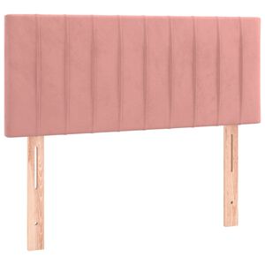 vidaXL Posteljno vzglavje roza 90x5x78/88 cm žamet