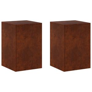vidaXL Stojalo za rastline 2 pcs Rjav 40 x 40 x 60 cm