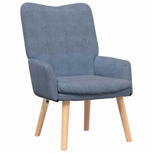 vidaXL fotelj Modra 63 x 67 x 94 cm blago