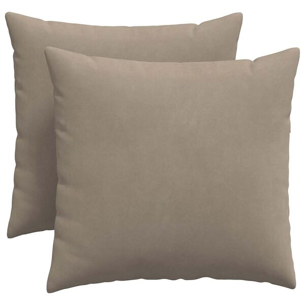 vidaXL Blazine za kavč 2 pcs Taupe 50 x 50 cm blago