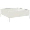vidaXL Vrtna visoka greda bela 100x100x25 cm jeklo