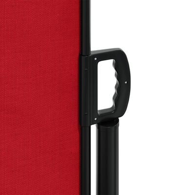 vidaXL Zložljiva stranska tenda rdeča 120x500 cm