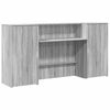 vidaXL Sprejemna miza siva sonoma 200x50x103,5 cm inženirski les
