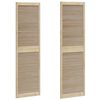 vidaXL Vrata omare z vrati 2 pcs Naravna 201 x 2,1 x 59,5 cm