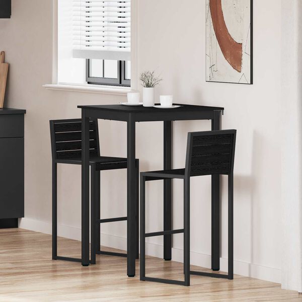 vidaXL Stoječ miza za bar Konstruiran les