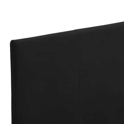 vidaXL Posteljni okvir črno blago 90x200 cm