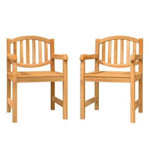vidaXL Vrtni stoli 2 kosa 58x59x88 cm trdna tikovina