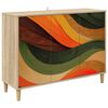 vidaXL Strani &scaron;al BONN Sonoma 102 x 33 x 75 cm Inženirski les