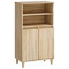 vidaXL Visoka omara sonoma hrast 60x36x110 cm inženirski les