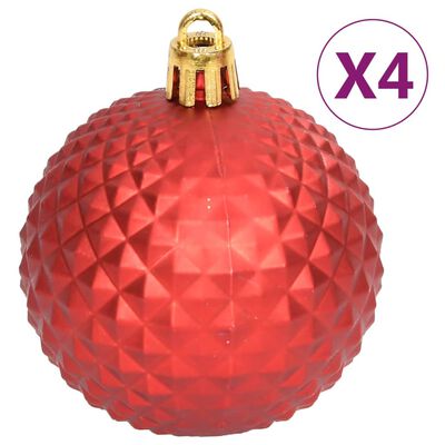 vidaXL Komplet novoletnih bučk 108 kosov rdeče in bele