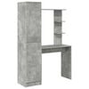 vidaXL Miza Betonsko siva 113.5 x 39 x 168 cm 2 kos