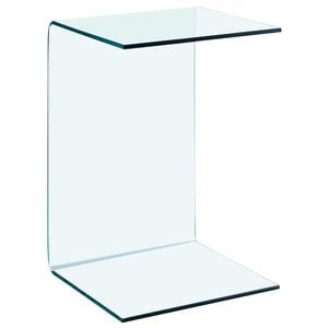 vidaXL Stranska mizica 40x40x60 cm kaljeno steklo
