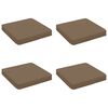 vidaXL 4-delne sedežne blazine VUGHT 4 pcs 100% poliester Taupe