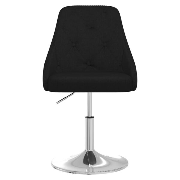 vidaXL Barski stolček črno blago