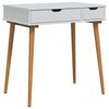 vidaxl Toaletna mizica FAUSKE Bela 76 x 50 x 78 cm