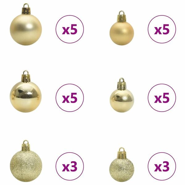 vidaXL Umestno božično drevo Zelena 210 cm PVC, jeklo in plastika