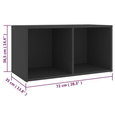 vidaXL TV omarice 2 kosa sive 72x35x36,5 cm iverna plošča