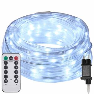 vidaXL Osvetljena vrv med 120 LED Hladno bela 5 m PVC