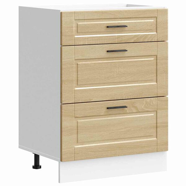 vidaXL Kuhinjska osnovna omarica Porto sonoma hrast inženirski les