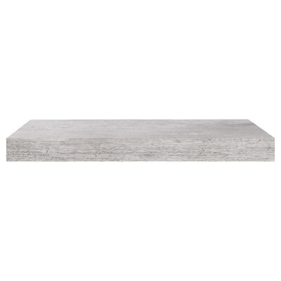 vidaXL Stenska polica betonsko siva 50x23x3,8 cm MDF
