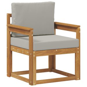 vidaXL Zunanji kavč Masivno akacijevo les in poliester