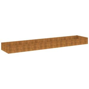 vidaXL Vrtna visoka greda 482x100x36 cm corten jeklo