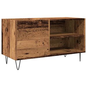 vidaXL Omarica za gramofonske plo&scaron;če starinski les 84,5x38x48 cm