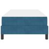 vidaXL Postelja z vzmetnico z vzmetnico Temno modra 90 x 200 cm blago