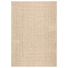 vidaXL Rug "ZIZUR" Bež 200x290 cm Juta videz Notranje in zunanje
